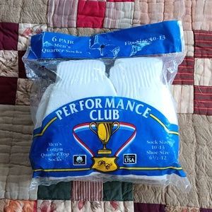 Men New 6 pair Cotton Quarter Top Socks size 10-13 Unisex